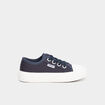 Tennis basses en toile bleu marine gar&ccedil;on