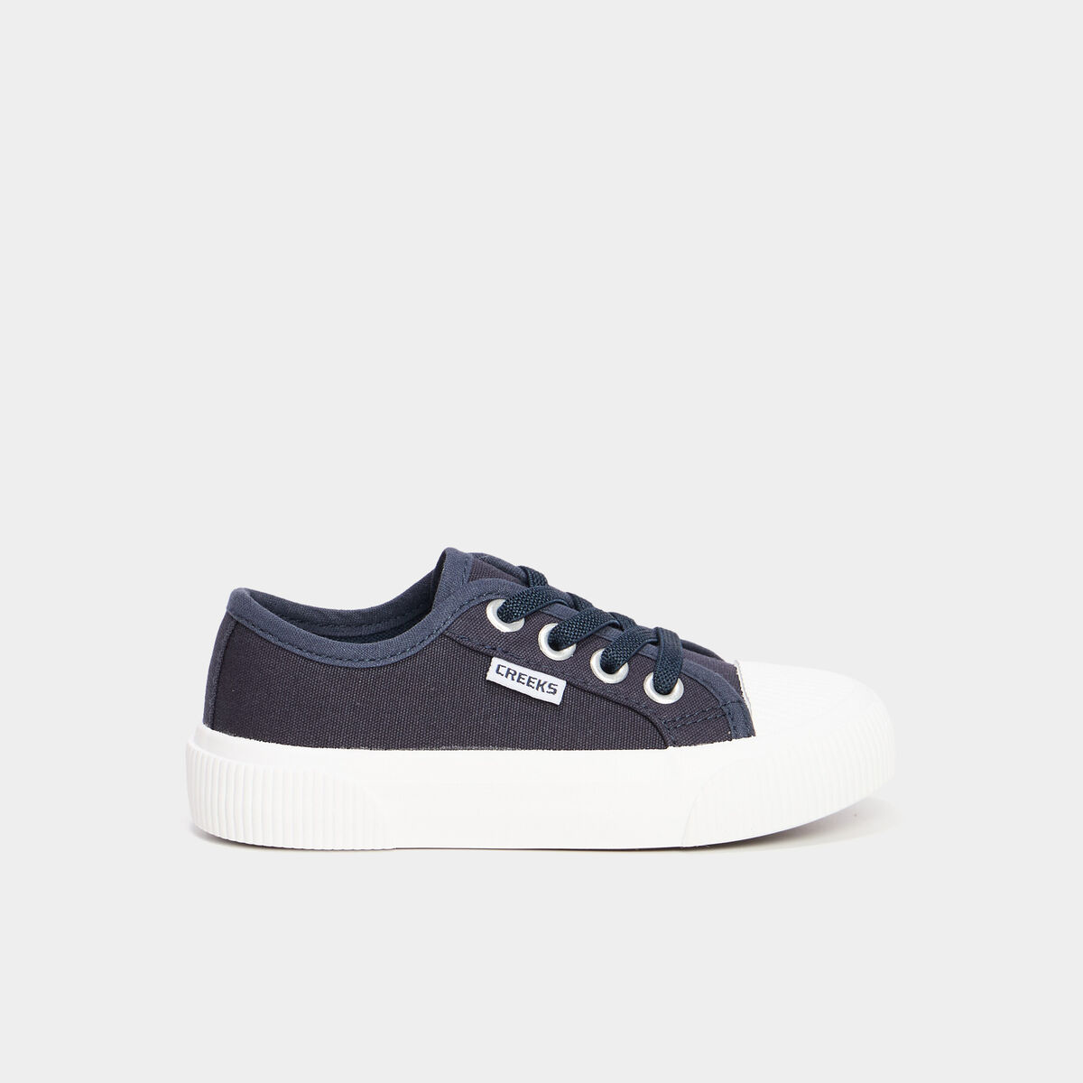 Tennis basses en toile bleu marine gar&ccedil;on