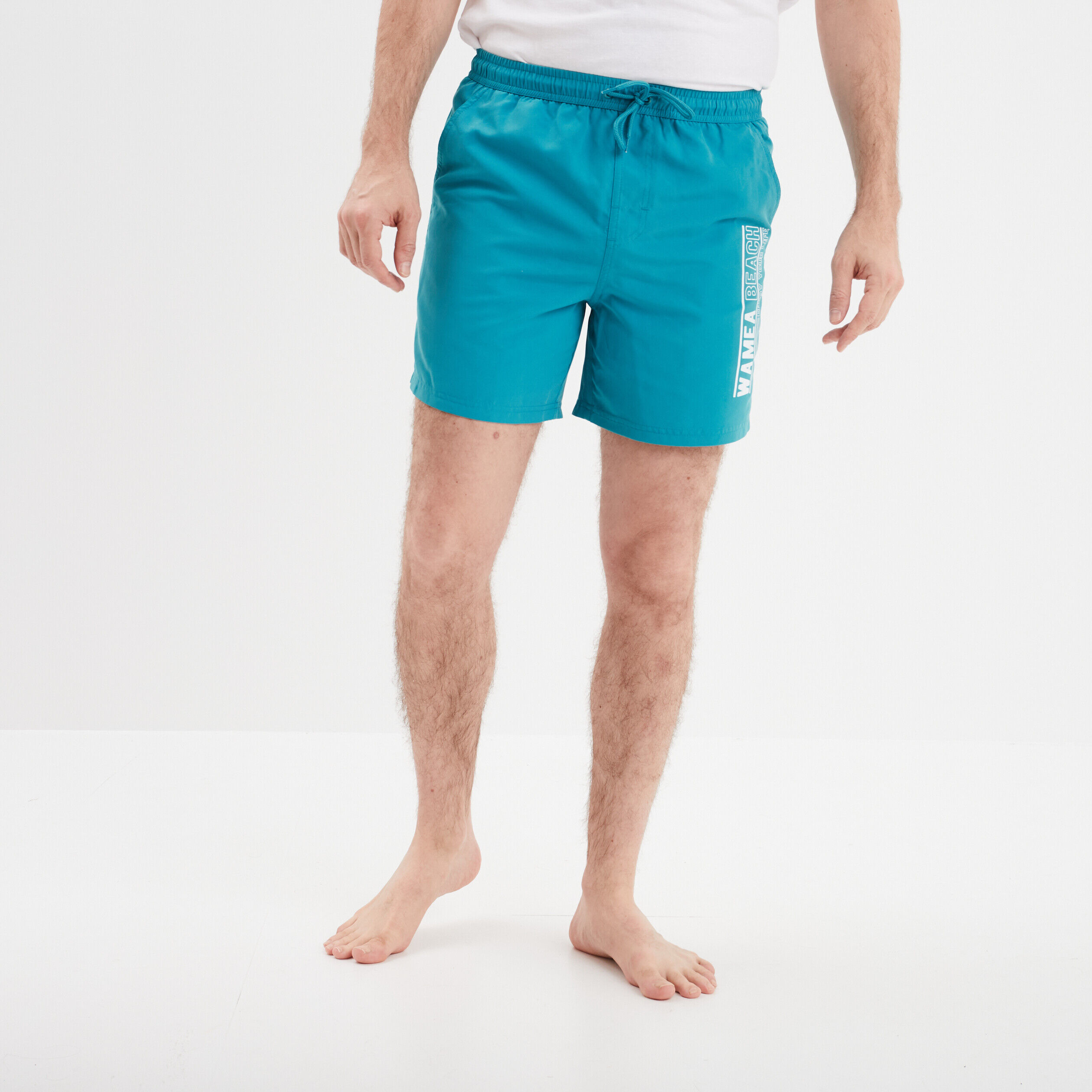 Short de bain blanc homme WAMEA BEACH