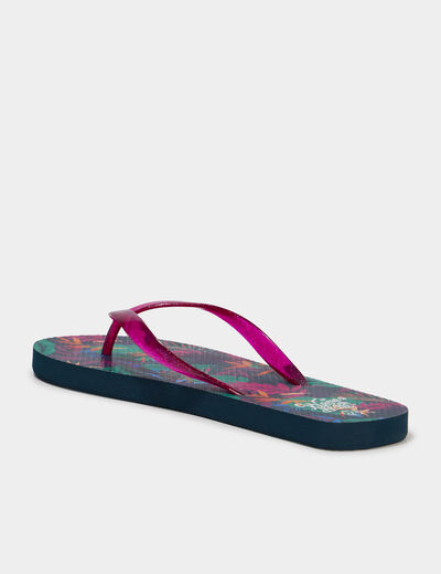 Tongs multicolore femme