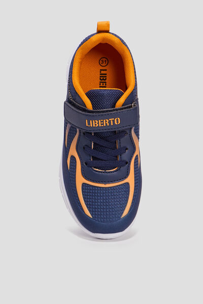 Runnings à lacets Liberto bleu marine fille
