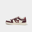 Baskets &agrave; lacets bordeaux femme