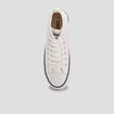 Tennis montantes &agrave; lacets en toile blanc femme