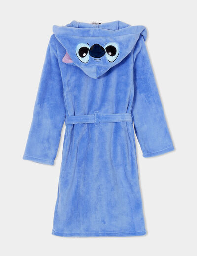 Peignoir effet polaire à capuche Stitch bleu fille