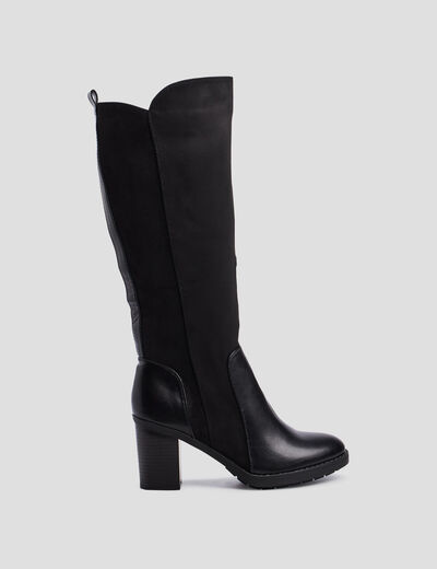 Bottes zippées orange foncé femme