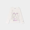 T-shirt Gabby et la Maison magique coton ivoire fille