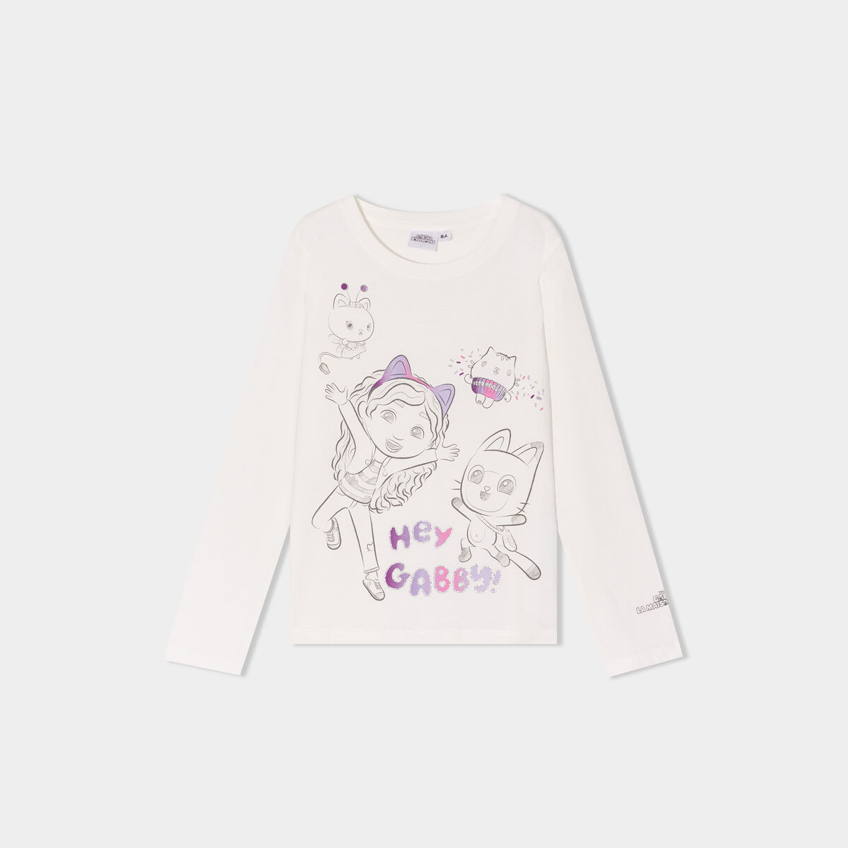 T-shirt Gabby et la Maison magique coton ivoire fille