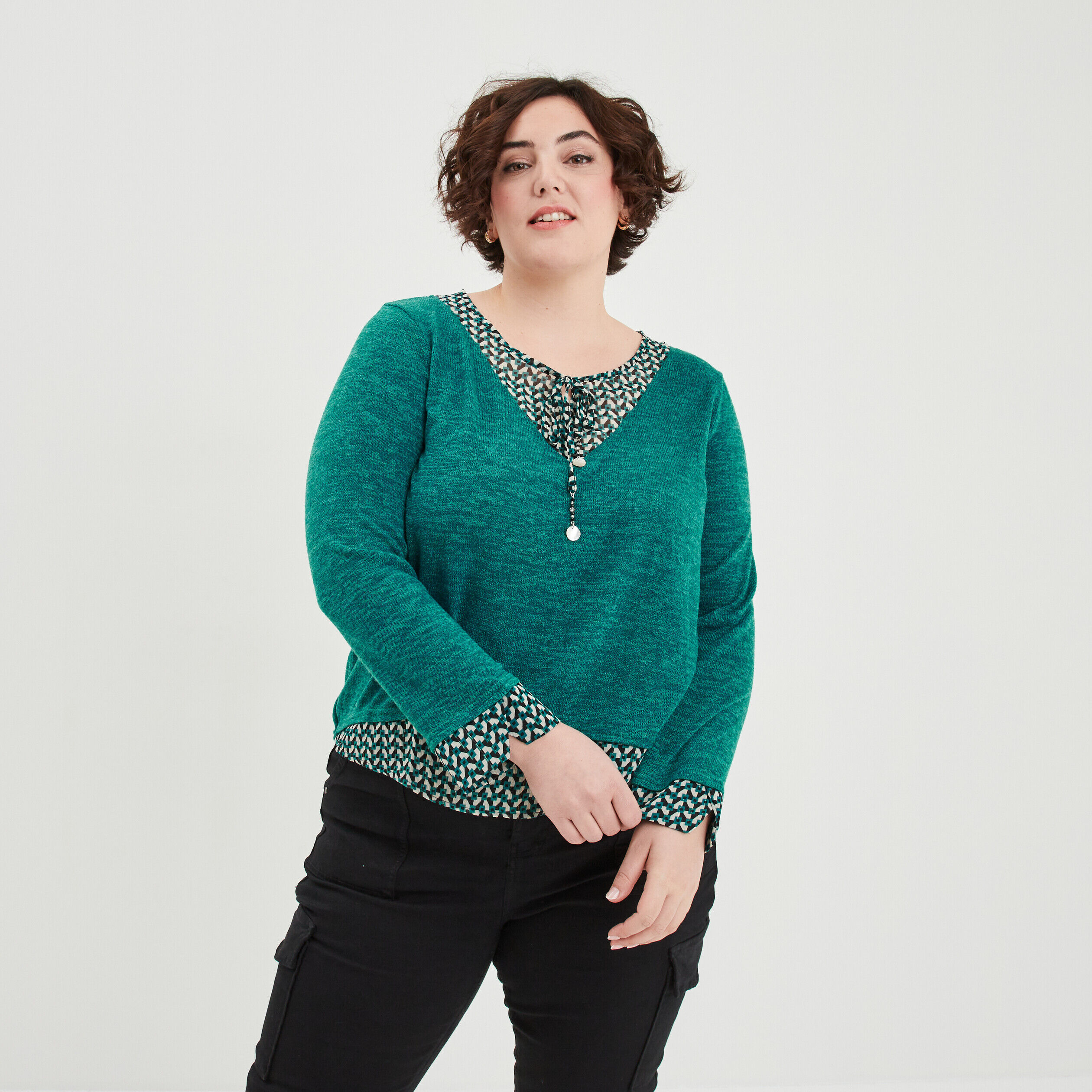 Pull grande taille shop femme pas cher