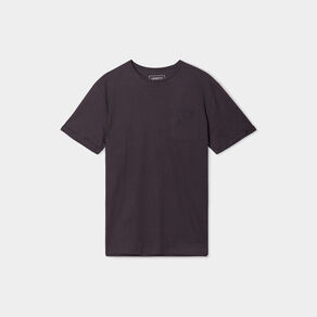 T-shirt col rond manches courtes Liberto gris foncé homme