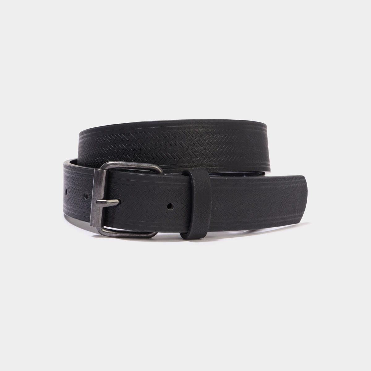 Ceinture emboss&eacute;e noir gar&ccedil;on