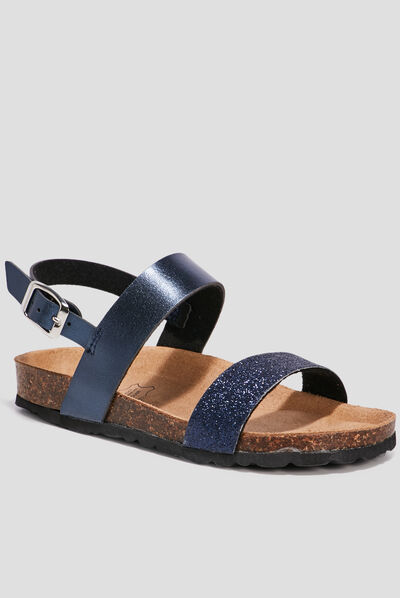 Sandales bleu marine fille
