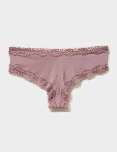 Lot 3 culottes hipster mauve femme