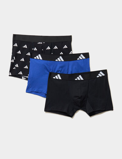 Lot 3 boxers Active Flex Adidas bleu homme