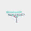 Lot 2 shortys microfibre vert femme