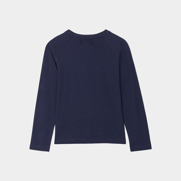 Ensemble pyjama pantalon resserré dino bleu marine garçon