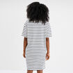 Robe t-shirt manches courtes coton ecru femme