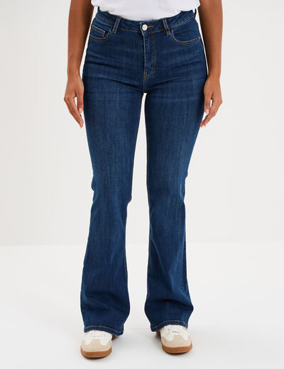Jeans flare 5 poches denim stone femme