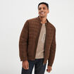 Blouson aspect su&eacute;dine zipp&eacute; Liberto marron homme