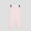 Legging corsaire taille &eacute;lastiqu&eacute;e rose clair fille