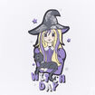 T-shirt Halloween manches longues coton ivoire fille
