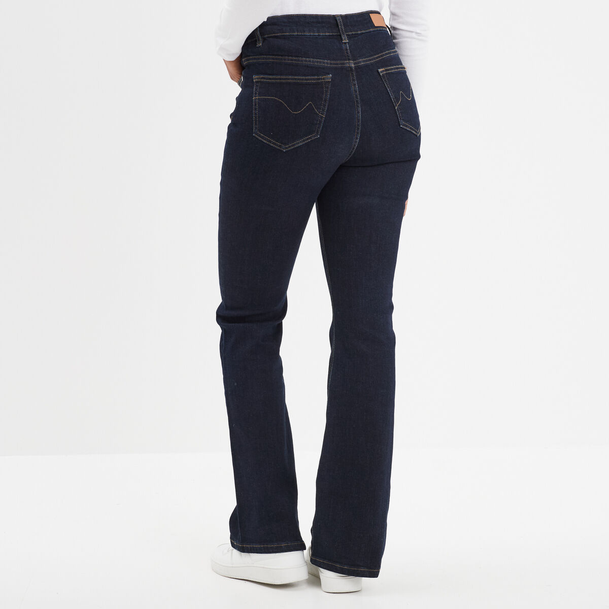 Jeans flare 5 poches Creeks denim brut femme