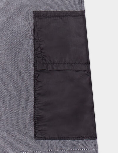 Short jogging droit Liberto gris garçon