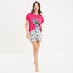 Ensemble pyjama Lilo et Stitch rose fushia femme