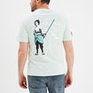 T-shirt col rond coton Naruto vert émeraude homme