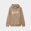 Sweat à capuche hoodie 1 poche taupe homme
