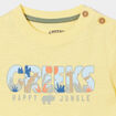 T-shirt manches courtes coton Creeks jaune bébé garçon