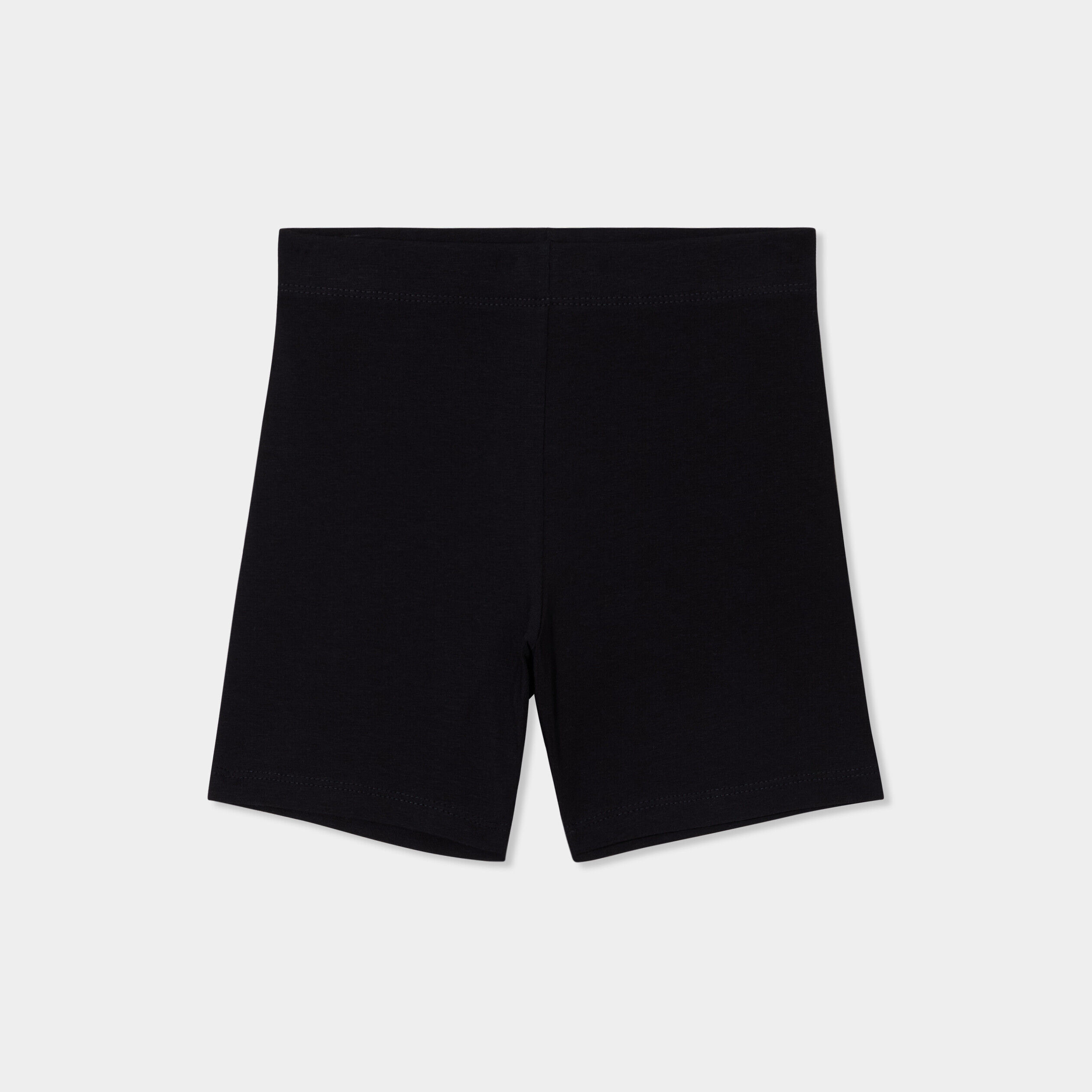 Legging short coton taille élastiquée noir fille LH
