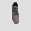 Bottines montantes &agrave; lacets gris homme