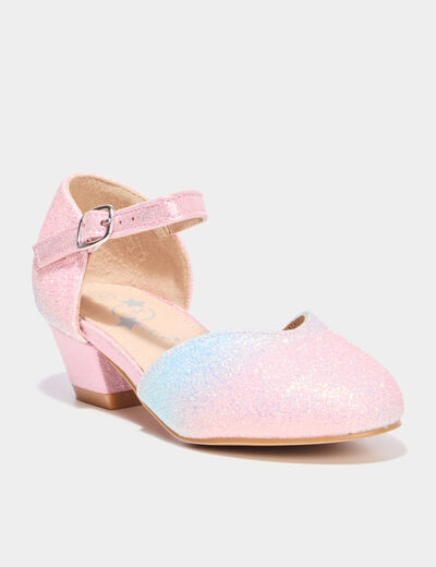 Babies c&eacute;r&eacute;monie &agrave; talons paillettes multicolore fille
