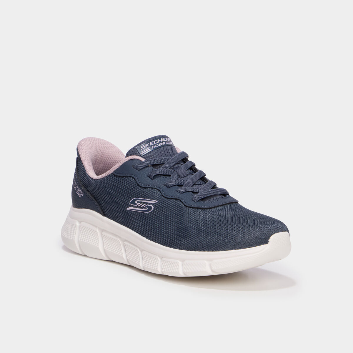Baskets running lacets &eacute;lastiqu&eacute;s gris femme