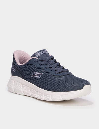 Baskets running lacets &eacute;lastiqu&eacute;s gris femme