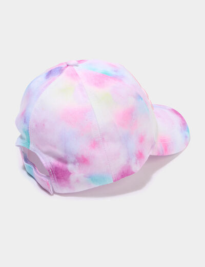 Casquette d&eacute;tails brod&eacute;s multicolore fille
