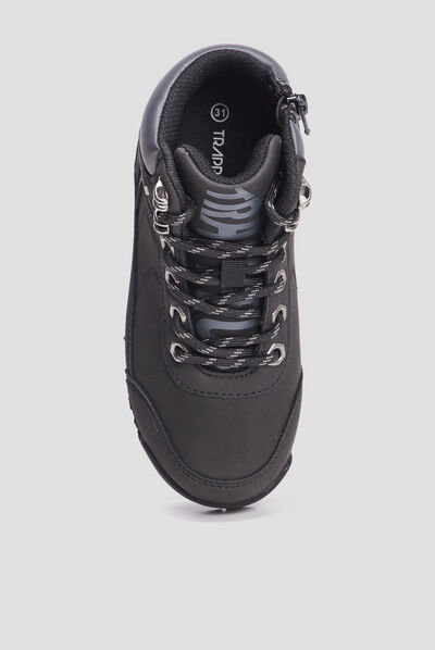 Bottines à lacets Trappeur Babino noir garçon