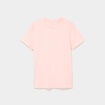 T-shirt de sport droit manches courtes orange fluo femme