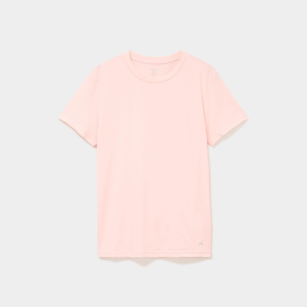 T-shirt de sport droit manches courtes orange fluo femme