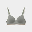 Soutien-gorge triangle coton majoritaire vert clair femme