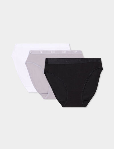 Lot 3 culottes coton gris femme