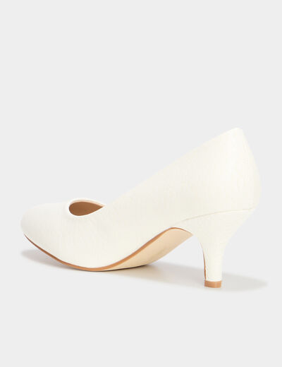 Escarpins irisés blanc femme