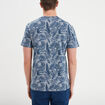 T-shirt manches courtes col rond bleu marine homme