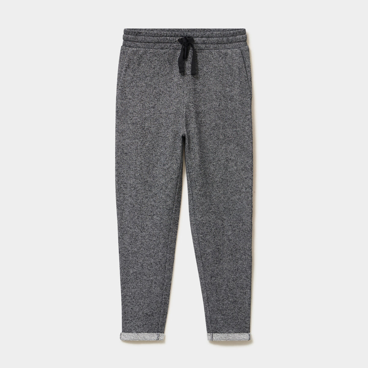 Pantalon jogging taille haute gris femme