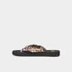 Tongs de plage noir femme