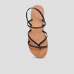 Sandales plates noir femme