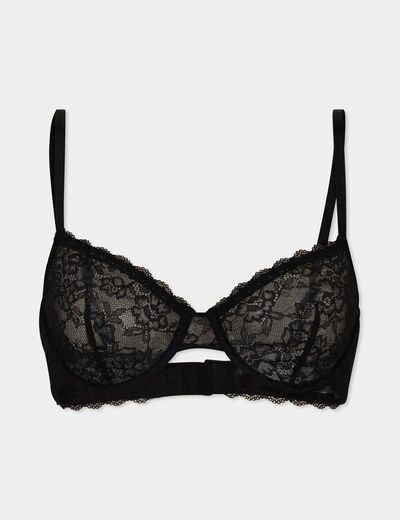 Soutien-gorge emboîtant dentelle noir femme
