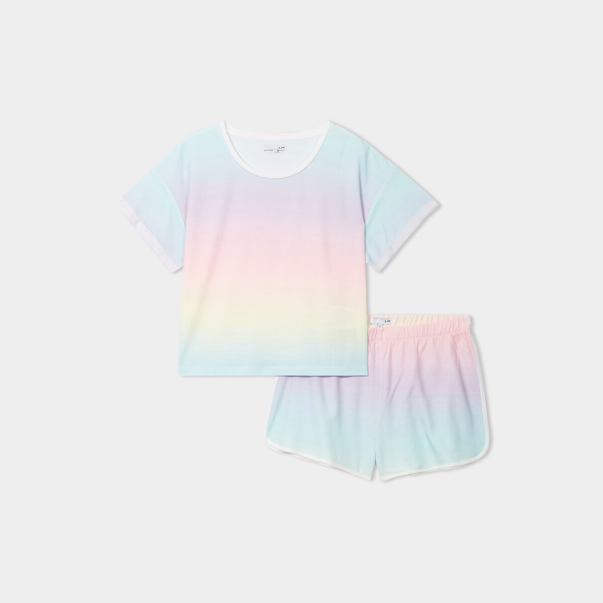 Ensemble pyjama 2 pièces multicolore femme