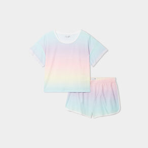 ensemble pyjama 2 pieces multicolore femme Ensemble pyjama 2 pièces multicolore femme