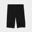 Short cycliste &agrave; dentelle noir femme
